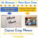 Autograph book photo album Combo. Disney World Accessories for Trip to Disneyland or Disney Cruise Essentials