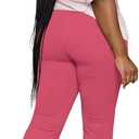 PINSV Women 2 Piece Outfits Short Sleeve Top and Flare Pants Lounge Sets Tracksuit (XXL)