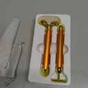 Amirce Face Massager Roller Golden 3D Roller Electric Facial Roller and T Shape Facial Roller Massager Kit Face Rollers