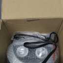 Electactic Portable Ceramic Space Heater w/Thermostat, 1500W Indoor Electric Space Heater Fan with Overheat and Tip-Over Protection, Heat Up 200 Square Feet for Office Room Dorm Use, Silver