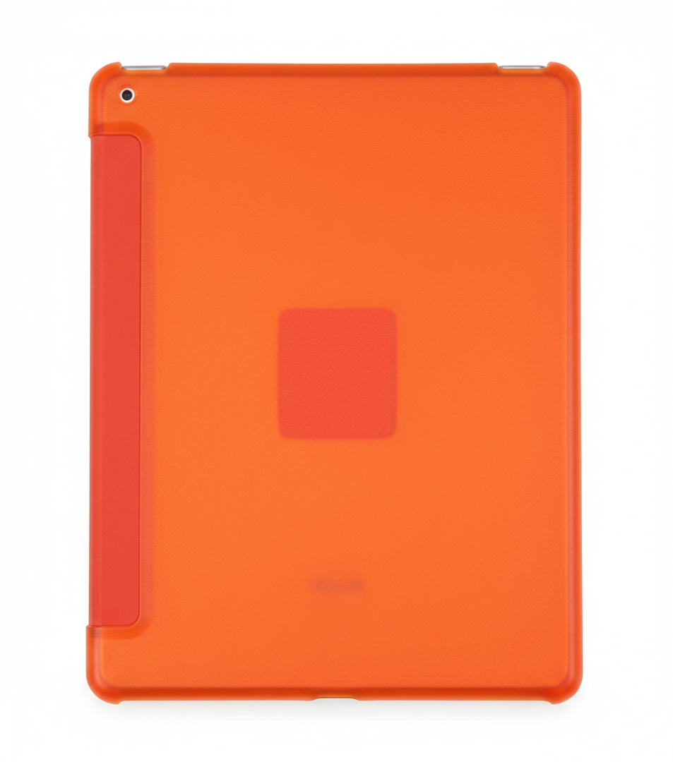 ProtUTab Case Compatible with iPad 9th Generation, Auto Wake/Sleep Translucent Frosted PC Back Case for iPad 8th/7th Generation, Rose Pink