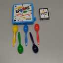PlayMonster Spoons in a Case, Card Games for Kids - Spoons Game, Fun Family Games for Kids and Adults, Game Night, Travel Games, 3-6 Players, Ages 7+