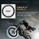 (2-Pack) 2.50/2.75-1770/100-17 Motorcycle Inner Tubes - Compatible with Honda, Coolster, TaoTao, 110cc, 125cc, and 140cc, Dirt Bikes, Moped, and Scooters and More