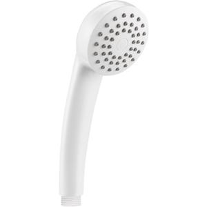 Hand-held filtered shower head, simple pressurized shower head, large water output and fall resistance, suitable for home and outdoor (white)
