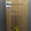 BIRDROCK HOME Extra Tall Pet Gate for Doorways | 60in Tall Cat or Dog Indoor Gate | Adjustable 31in-36in Width | Auto Close | Includes Protective Wall Cups - White