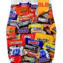 Assorted Chocolate Variety Pack - 8lb Bulk Candy Individually Wrapped Christmas Candy for Stocking Stuffers, Party Favors, Parades, Gift Bags & Piata's - 8 Pounds of Mixed Candies - Bulk Chocolate Box, BBD: 05/2026