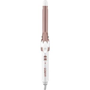 Conair Double Ceramic 3/4-Inch Curling Iron, -inch barrel produces tight curls  for use on short to medium hair (White)