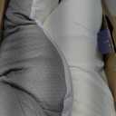 DONAMA Cervical Pillow for Neck and Shoulder,Contour Memory Foam Pillow,Ergonomic Neck Support Pillow for Side Back Stomach Sleepers with Pillowcase (Queen Size 24.8"Lx14.96"Wx5.51"H, Light Grey)