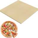 SafBbcue Square Cordierite Pizza Stone Ideal for Ooni Koda & Fyra 12 Uuni Pizza Oven Most Similar Size Oven and Grill 13.2" x 13.2" x 0.4" Ceramic Baking Stone BBQ Baking Accessories