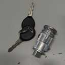 Motoforti Ignition Switch Lock Cylinder with 2 Keys,for Jeep Grand Cherokee 1999-2004,Metal,5003843AB,Silver Tone