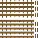 Worth Garden 10-Pack Corten Steel Landscape Lawn Edging - 5in H (2.5" above ground + 2.5" spikes) Rust Patina Bendable Metal Strips - Hammer-in Border with 11 Clips - Yard Pathway Divider (33Ft Total)