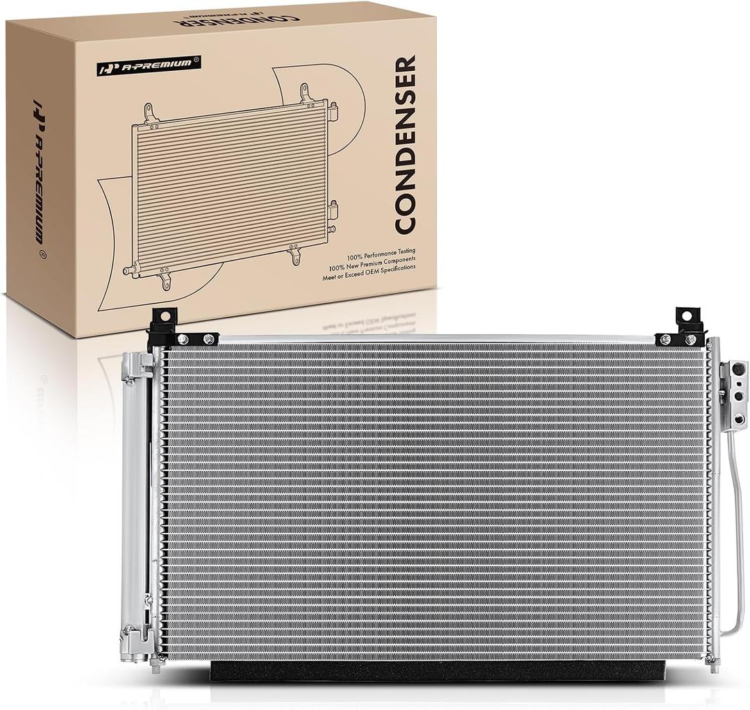 A-Premium Air Conditioning A/C Condenser Compatible with Infiniti Q50 2004-2019 3.5L 3.7L, Replace# 921004GB0A