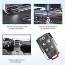 6 Buttons Keyless Entry Remote Key Fob Fit for Chevy Tahoe Suburban GMC Yukon 2014 2015 2016 2017 2018 2019 2020 (FCC ID: M3N-32337100 Chrome) 315Mhz