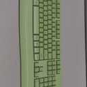 MEETION Wireless Keyboard and Mouse, Full-Sized Cordless Keyboard with Wrist Rest and 3 DPI Adjustable Mouse, 2.4G Wireless, Compatible with PC/Computer/Laptop/Windows/Mac, Green