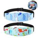 Baby Carseat Head Support,Car seat Straps Pillow Support Ban,Stroller Neck Relief Strap Headrest,Slumber Sling Sleep Positioner for Toddler Infants Child Children Kids (Yellow)