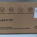 Heavy Duty 10mm Full Bunkie Board 54x75, Foldable Bed Support Panel