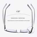 YIMI Photochromic Nearsighted Distance Glasses Spring Hinge UV400 Sunglasses Anti-Blue Light Myopia Glasses for Men Women (Black, -2.50, x)