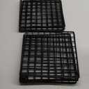 Amazon Basics Cube Wire Grid Stackable Storage Shelves, 6-Cube, 12.6"D x 26"W x 38"H, Black