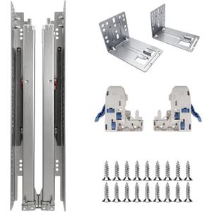 6 Pair 15 Inch (381mm) Undermount Soft Close Drawer Slides