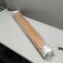 AGESISI Bamboo Roman Shades with Valance Cover, Cordless Blinds for Indoor Windows, Light Filtering Woven Wood Shades for Home & Patio, Privacy Protection, 34" W x 64" H, Carbonized