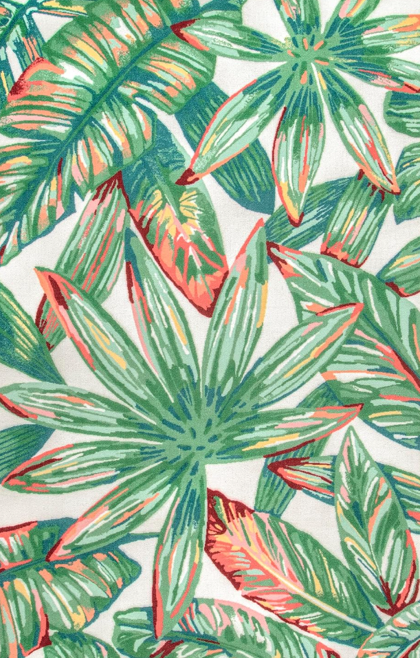 Contemporary Floral Lindsey Accent Rug, 4'Round