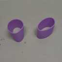 uxcell Silicone Water Bottle Boots, Silicone Cup Protector, Anti-Slip Protective Sleeve Bottom Accessory (6cm, Purple)