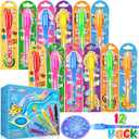 Joycover Invisible Ink Pen with UV Light for Kids, Party Favors for Kids 4-6 8-12, 12PCS Spy Pen Classroom Prizes School Supplies, Birthday Christmas Gift Toys Goody Bag Stuffers for Boys Girls