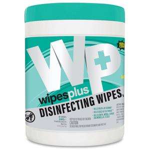Disinfecting Surface Wipes Canister Bleach Free with Lemon Scent for Home and Business, 240 Count