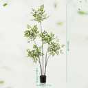 Giegxin 5ft Faux Bamboo Tree Indoor Artificial Nandina Tree Realistic Large Fake Plants Potted Planter Tall Foliage Floor Plant for Home Office Corner Room Decor Greenery Housewarming Gift