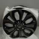 Premium Universal Hubcaps 17 inch, Compatible with Steel Wheels, Set of 4 (Black-Gunmetal Grey)