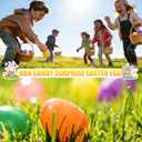 500Pcs Easter Eggs, 2.3" Fillable Colorful Bright Plastic Easter Eggs Empty for Easter Hunt, Filling Treats, Easter Basket Stuffers Fillers, Party Favors, Classroom Prize Supplies Decoration