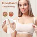 HOFISH Cooling Nursing Sleep Bra  Wirefree Mesh Maternity Bralette with One-Hand Access & Air-Knit Comfort (XXL)