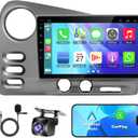 4+64GB Car Radio for Toyota Matrix 2003-2004 & Pontiac Vibe 2003-2008 with Wireless Carplay & Android Auto, 9 inch IPS Car Stereo with Voice Control Bluetooth 5.2 GPS WiFi FM DSP EQ SWC Backup Camera