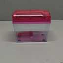 JIKIOU Mini Hand Shredder Portable Paper Shredder Manual Shredder Documents Paper Cutting Tool Home Office Desktop Stationery Red