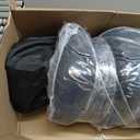 KOMFOTT Japanese Floor Mattress, 4 Inch Roll up Futon Mattress with Washable Cover & Storage Bag, Portable Camping Mattress, Foldable Mattress Tatami Mat, Sleeping Pad for Dorm (Black, Queen)