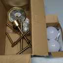 Depuley Battery Operated Wall Sconce: Set of 2 Wireless Wall Lights with 10000mAh Dimmable Bulbs and Remote for Bedroom - Rechargeable 15 Colors Gold Wall Lamp for Living Room Hallway