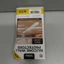 2 x 4 Clear Silicone Wall Protector Strips  Self-Adhesive Door Slam Stoppers & Noise Dampening Bumpers for Cabinets, Car, Toilet Lids, Drawers, Shower  5.5" x 0.7" x 0.2" by Vellax