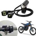Alpha Rider Headlight Kill Switch kits for Talaria Sting R MX4 Plug and Play Help Save Battery with Blue led Halo and Plugs Headlight On/Off Switch