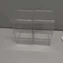 STORi Clear Plastic Stackable Display Case with Lid, Set of 2, Store Figurines, and Plush Collectibles, Box for Action Figures, Made in USA