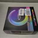 lamp with Wireless Charge, Table led Atmosphere lamp, Smart Light Sound Machine, Bluetooth Speaker with Alarm Clock, App Control Night Light Lamp for Bedroom BlackLarge G