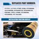 LF17511 Oil Filter for 2012-2020 Trucks & Buses 114SD 122SD 2009-2019 L6 12.8L 14.8L 15.6L 2012-2020 Trucks 4700SB 2009-2017 4900FA Replaces LF17474 P7505 P551005