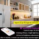 WOBANE Warm White LED Strip, Dimmable LED Light Strips with RF Remote and ETL Listed Adapter, 16.4ft Flexible Tape Lights for Kitchen,Under Cabinet,Bedroom, 3000K,300 LEDs Rope Light