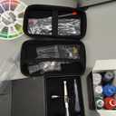 InoKraft Airbrush Kit with Air Compressor- 1/6 HP Quiet Air Compressor, Gravity Airbrush with 3 Tips 0.2, 0.3 & 0.5 mm- Hose, Holder, How-To Guide- Airbrush Paint Set for Model Painting gift 4 Colors