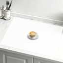 32"x24"(80cmx60cm) Large Silicone Mat for Kitchen Counter, Non-Slip Heat Resistant Countertop Protector, Waterproof Multipurpose Mat for Kitchen Island, Semitransparent