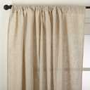 SARO LIFESTYLE Classic Linen Curtain, 57×84 in