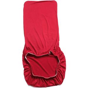 PRETYZOOM Chair Cover Removable Washable Dining Chair Protector Stretchable Slipcover for Restaurant Home Use Wrinkle Resistant Stylish Solid Color Design (45X50X0.5cm, Red)