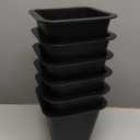 6 Pack Large Bed Furniture Risers, 6 inch Heavy Duty Couch Lift Risers for Sofa, Chair, Cabinet, Desk, High, Durable ABS Plastic, Premium Quality, Supports up to 2200 lbs per Leg, Black