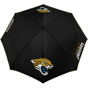 Team Effort Jacksonville Jaguars 62" WindSheer Lite Umbrella, One Size (Black)