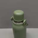 Insulated Water Bottle with Handle and Strap,Vacuum Travel Tumbler with Cup Lid,Thermo Coffee Cup for Hot Cold Drinks 40 OZ,Army Green