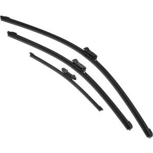 X AUTOHAUX 3 Pcs Front Rear Wiper Blades Set for VW Golf MK6 09-12